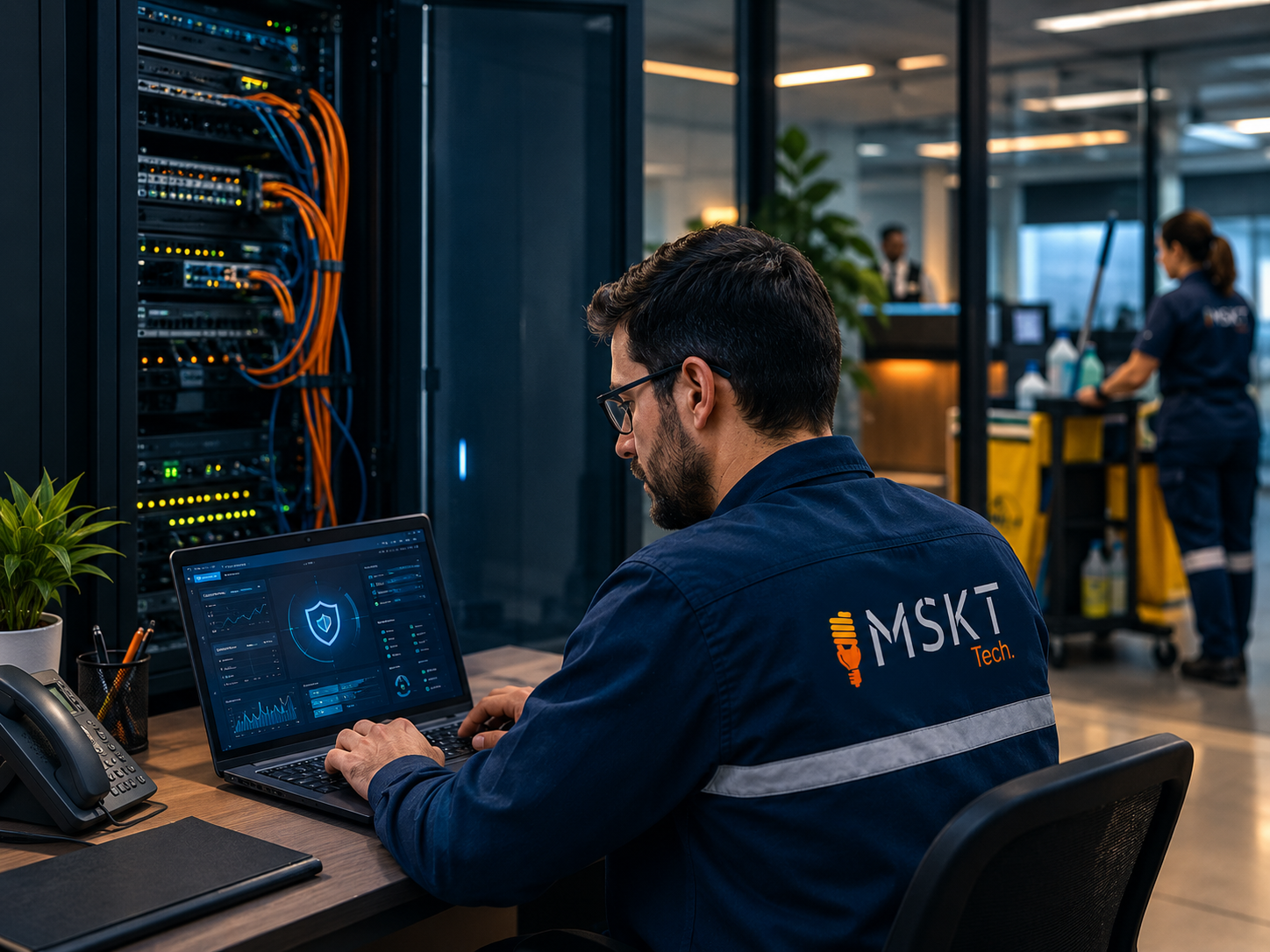Sala de controle e monitoramento MSKT